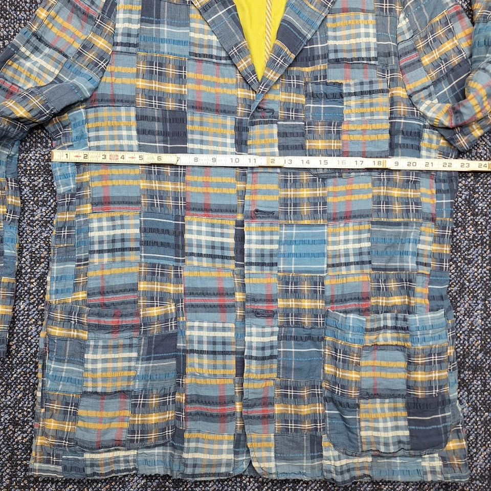 Robert Graham Men's X- Large Multicolor Patchwork Blazer - Image 2 of 4