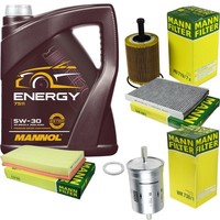 Mann Inspektionspaket 5L Mannol Energy 5W-30 FüR VW Golf IV 2.3 V5 Bora Variant