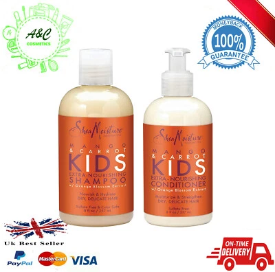 Shea Moisture Mangue & Carotte Enfants Shampooing et Après-shampoing Set - Photo 1/4