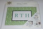 Truly Yours Make It Mine Needlepoint & Monogram Kits 7x10 Green Greek Key