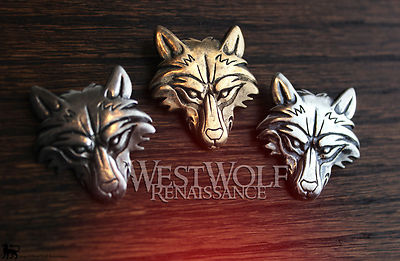 Wolf Head Pendant in Sterling Silver, Bronze, or Pewter -- Viking/Fenrir/Jewelry
