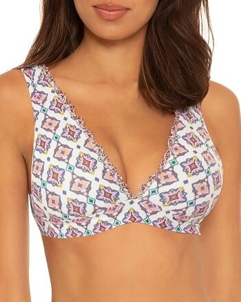 Becca by Rebecca Virtue MULTI Marrakesch Neckholder Bikini Badeoberteil, US Medium - Bild 1 von 4