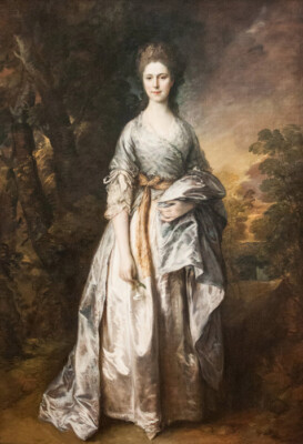 Oil painting Gainsborough-Maria_lady_eardley nice young lady portrait landscape