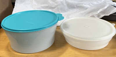 Tupperware Containers Stuffables Sheer 5317A 5315A W/Lids 2516A Teal & 229 Sheer