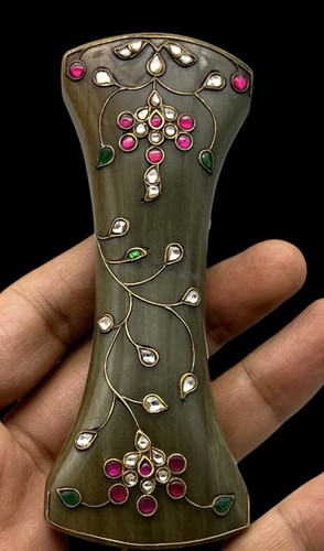 Mughal Jade Hilt With Gem Set Collectors Piece 18th Century - Picture 10 of 15