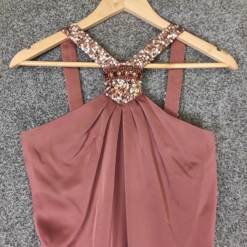 George Gross Womens Maxi Dress Gown Size 10 Beaded Formal Event Occasion Evening - Picture 2 of 15