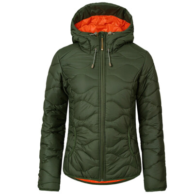 Icepeak Damen Jacke Daunen-Look Steppjacke Kapuze Winterjacke  Supersoft