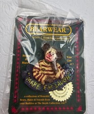 Boyds Bears  Friends Bearwear Graffitie Pin Put on Your Happy Face Vintage
