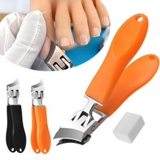2026 Wide Jaw Opening Anti-Splash Slanted Nail Clipper, Curved Nail Clipper