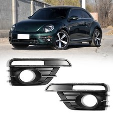 For 2017 2018 2019 Vw Beetle Front Bumper Fog Light Lamp Grill Cover Bezel Pair For 2017 2018 2019 Vw Beetle Front Bumper Fog Light Lamp Grill Cover Bezel Pair