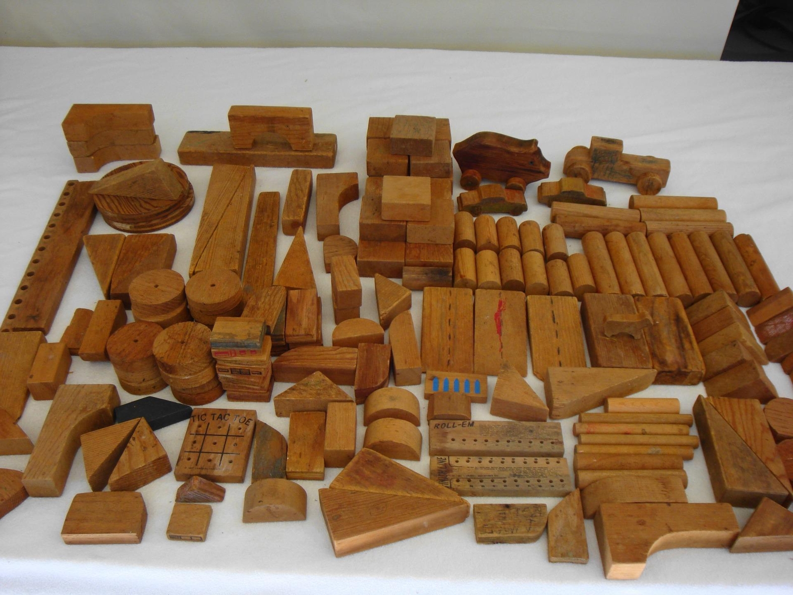 vintage wooden building blocks