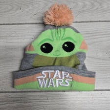Star Wars The Mandalorian The Child Pom-pom Beanie YOUTH One Size 