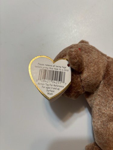 Vintage TY Beanie Babies Pecan Bear With Tag - Picture 5 of 5