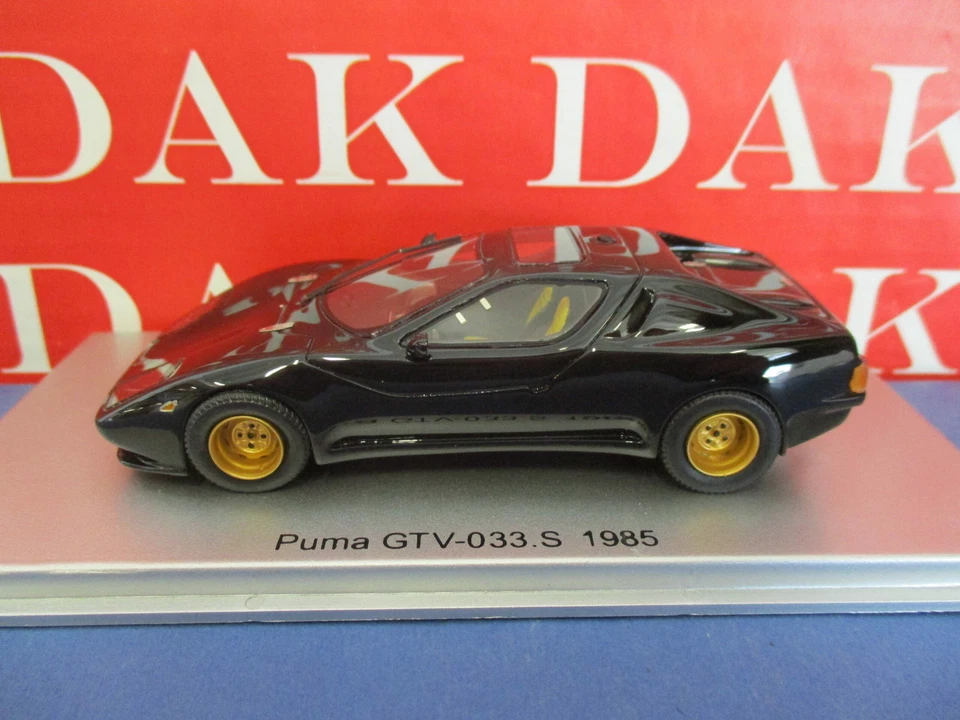 1/43 Modellino Auto PUMA GTV 033 S 1985 Black by Kess Lim. Ed. 200 pieces - Immagine 2 di 4