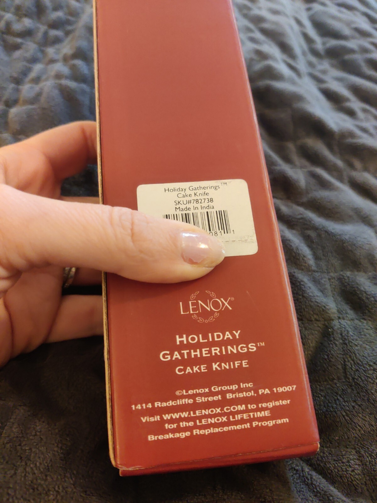 Lenox Holiday Gathering Cake Knife NIB eBay