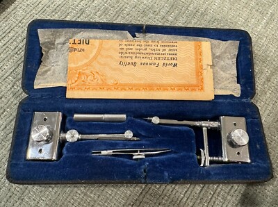 Vintage German Surveying Instruments With Hard Case And Original Box. Never Used
