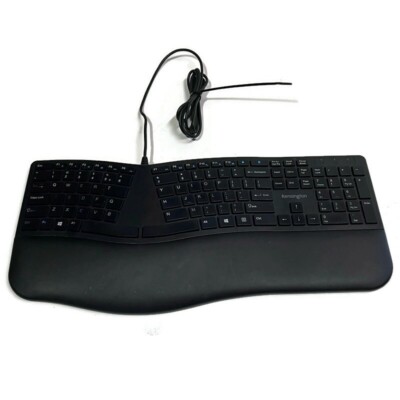 Kensington Pro Fit Ergo Wired Keyboard USB K75400US Ergonomic FAST