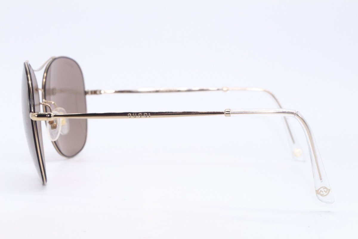 NEW GUCCI GG 0501S 006 GOLD CLEAR AUTHENTIC DESIGNER FRAMES  display picture 2