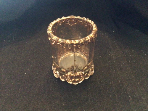 EAPG - Westmoreland Specialty -  "Simplicity Scroll" crystal/gold toothpick
