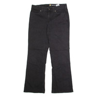 CARHARTT Womens Jeans Black Regular Bootcut W30 L30