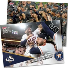 2017 TOPPS NOW #811 HOUSTON ASTROS GAME 7 WIN OVER YANKEES ADVANCE WORLD SERIES