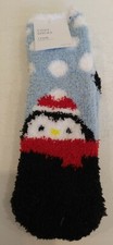 Penguin Christmas Cozy Socks: Size 9-11 - NWT