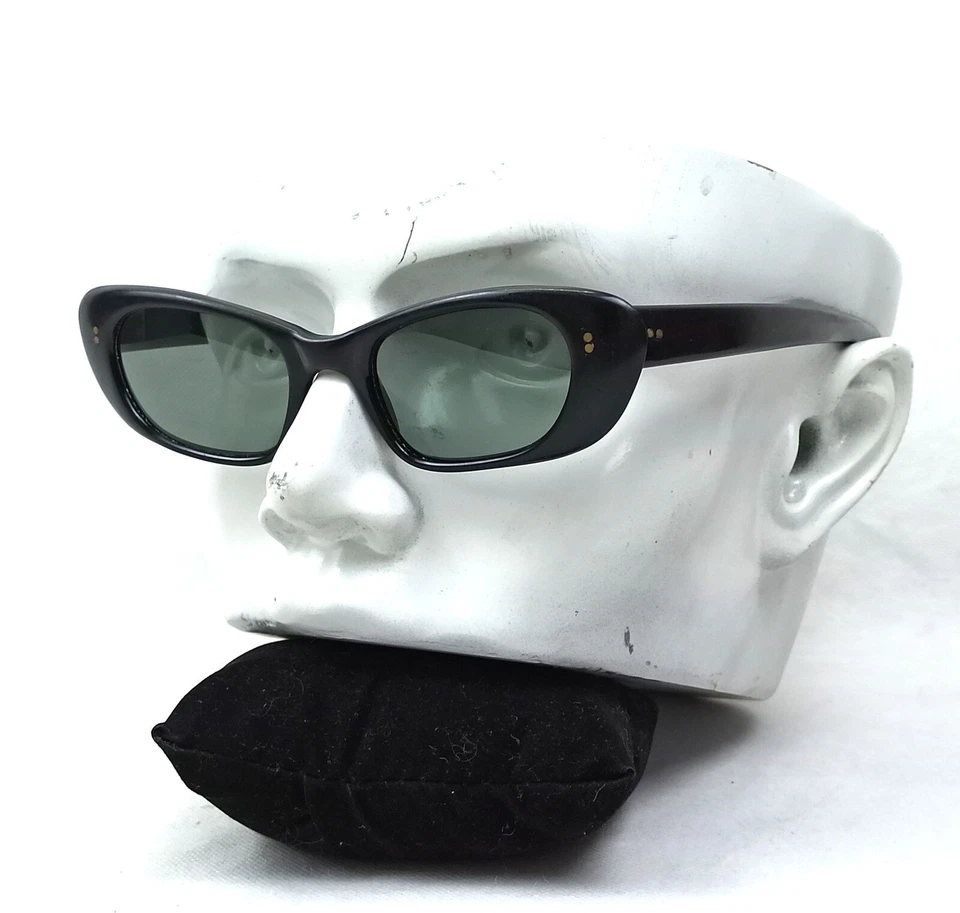 GAFAS DE SOL ROCKABILLY RARAS VINTAGE ITALIA ROMA MEDIADOS DE SIGLO UNISEX AÑOS 50 COMO NUEVAS Foto 2 de 4