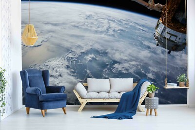 3D Planet Surface Space Wallpaper Wall Mural Removable Self-adhesive Sticker