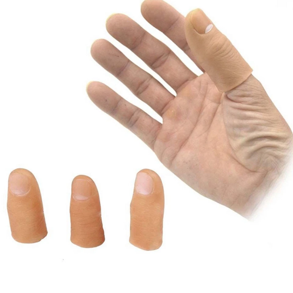 2stk Zauber Finger Daumen Zauberfinger Magic Magie Zaubertrick Daumenspitze S/L - Bild 3 von 4