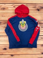 Chivas Pullover Sudadera con Capucha Para Hombres Pequeños Adultos Chivas Del Guadalajara Sudadera con Capucha Azul Rojo