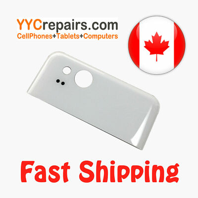 Google Pixel 2 5.0'' Back Rear Camera Glass Lens Cover Frame White with Adhesive