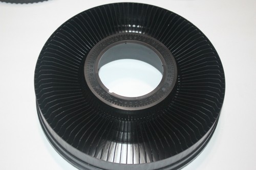 Vtg Lot 4 Round Slide Trays/Carousels Made USA Dust Sleeves Black Hold 100 Slide - Picture 11 of 12