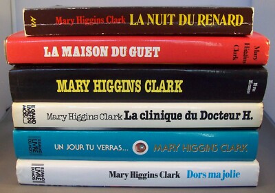 KONVOLUT 6 BÜCHER VON MARY HIGGINS CLARK / DIE KLINIK DES DR. H. / DORS MA JOLIE...