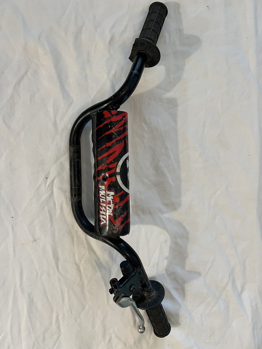 アクセサリー 70s SUZUKI HandleBarPad Used Suzuki LT50 Quadrunner 84 Handle Bars, OEM Metal Mulisha Bar Pad