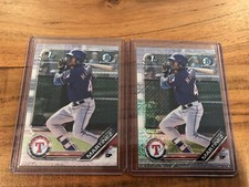 Julio Pablo Martinez Lot: 2019 1st Bowman Chrome Mojo Refractor + Base Rookie
