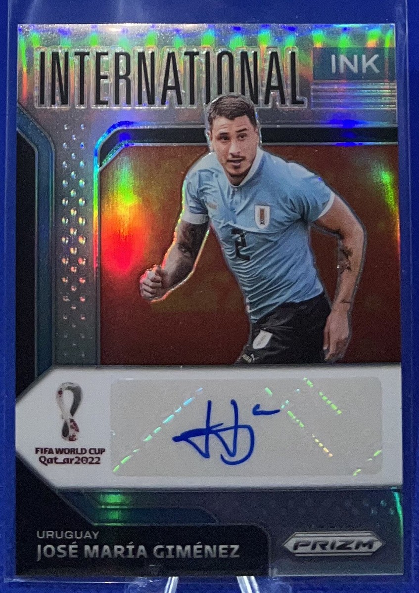 2022 Prizm FIFA World Cup Qatar Jose Maria Gimenez Auto Silver /25