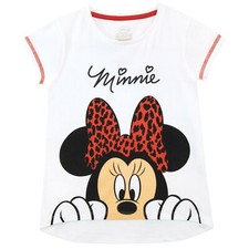 Image of Disney Minnie Mouse T-Shirt Kids Girls 18 24 Months 2-10 Years Short Sleeve Top