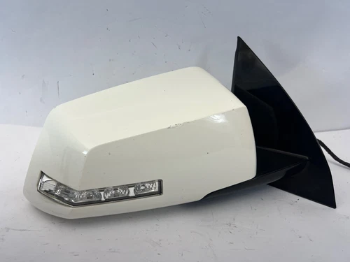 2009-2014 Acadia Traverse Passenger Right Mirror w/ turn signal Summit White