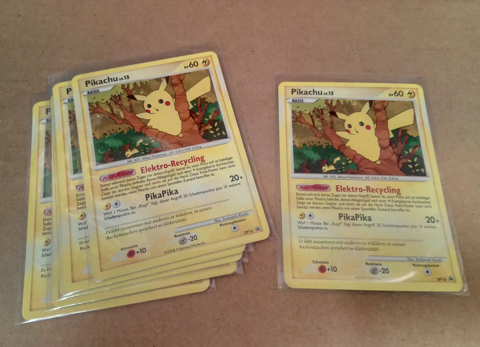 * Pokemon Pikachu LV. 15 DP16 Single Card (German)