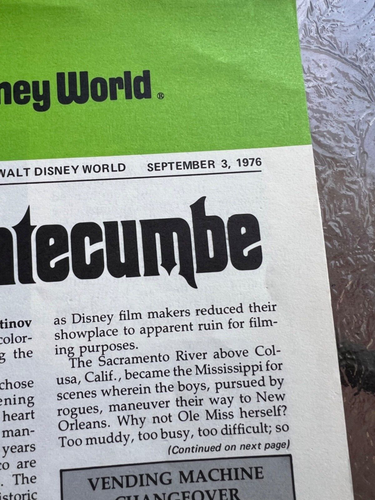 1976 Vintage Rare Disney original Document Eyes and Ears Publication. VOL.6 #36 - Picture 2 of 3