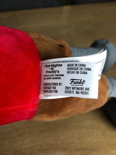 Five Nights At Freddys FNAF Animatronic Plush Toy Motion Sensor Foxy ~ RARE - Picture 7 of 8