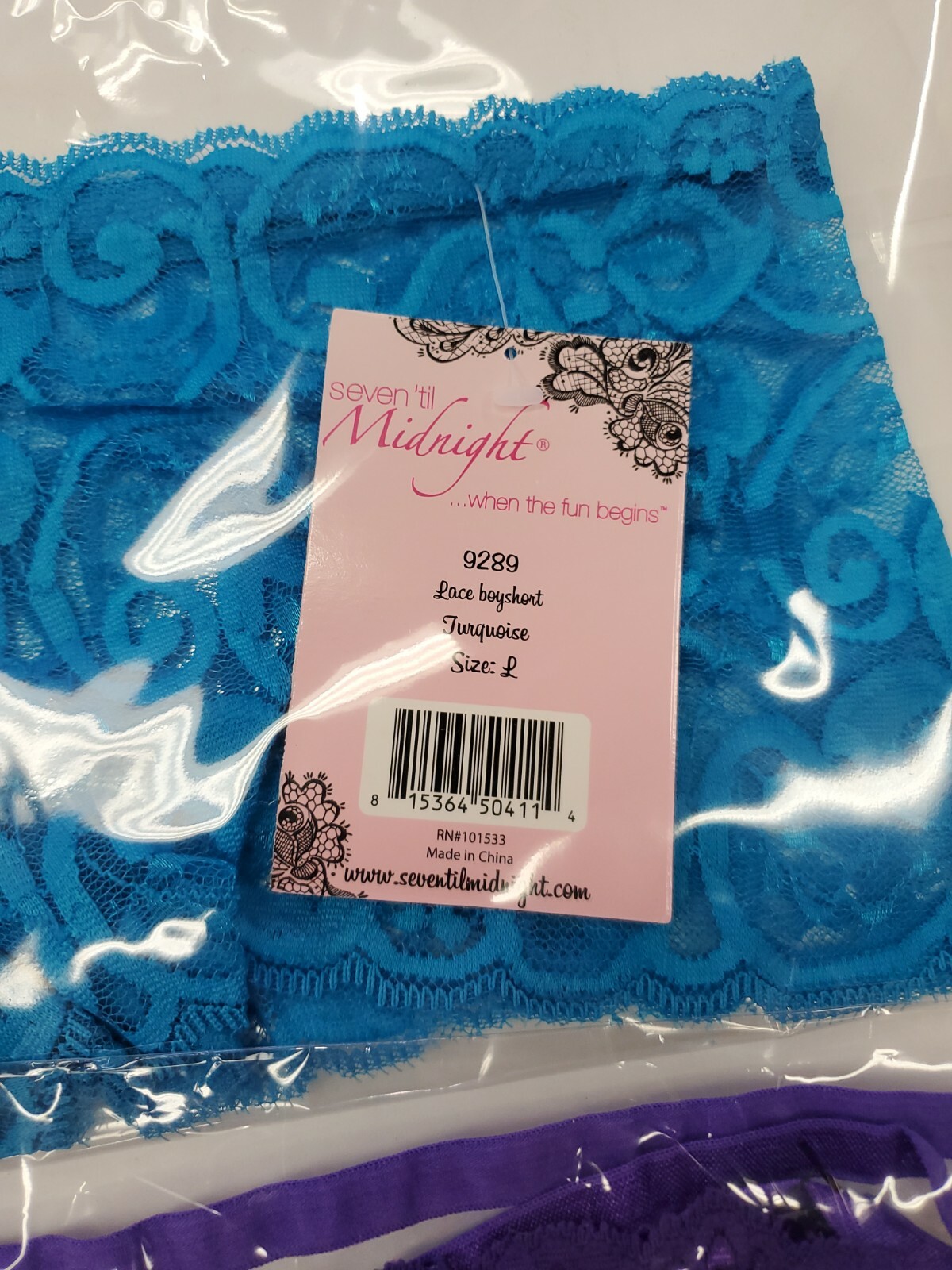 Seven Til Midnight Lace Panty Size Large Lot of 2 New