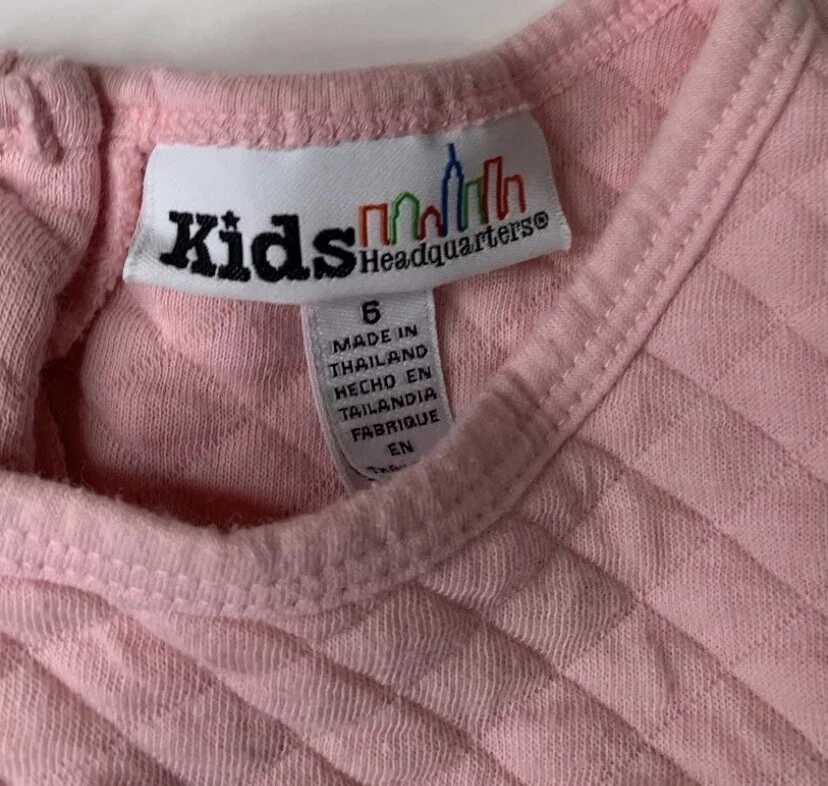 Kids Headquarters Unicorn Top Girl Small S 5 Pink Long Sleeve Quilted - Image 3 of 3