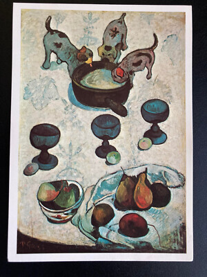 Paul Gauguin ''Still Life with Three Puppies'' Postcard of Painting in the MOMA