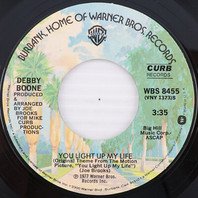 Debby Boone   You Light Up My Life / Hasta Mañana - 1977 45 rpm Record WBS 8455