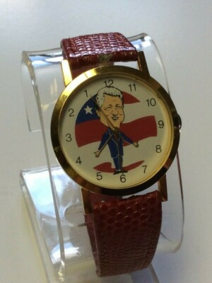Collectible Bill Clinton mens watch, never worn, no box/papers - M1804