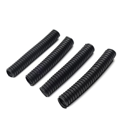 Spark Plug Wire Heat Sleeve Ignition Cable Shield 4pcs Fit Dodge Fit Jeep Black - Picture 5 of 10
