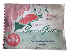 1946 A.E.A. TUNE-UP SYSTEM CHARTS 33 PAGES PUGET SOUND AUTO ELECTRIC CO.