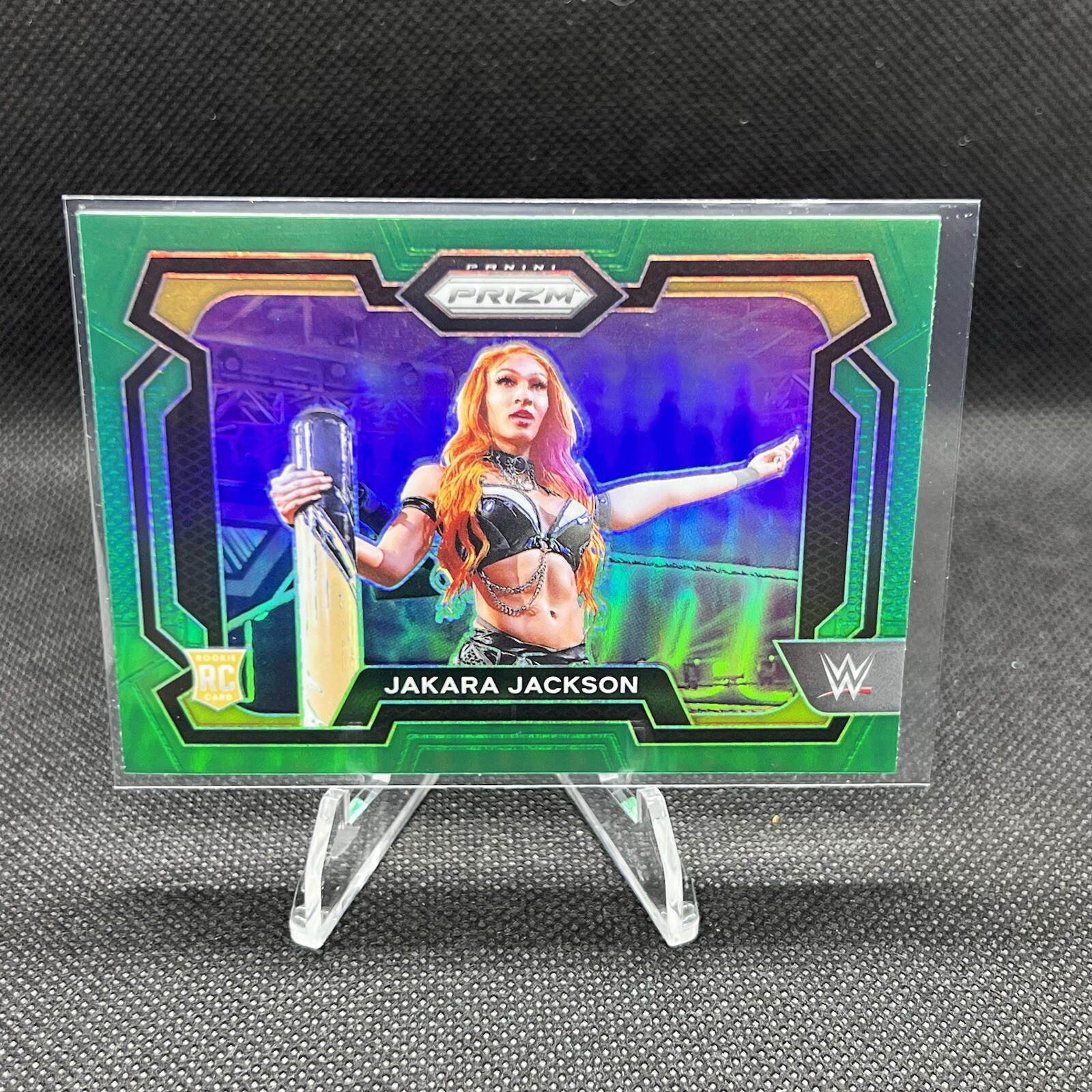 2024 Panini Prizm WWE Jakara Jackson Green Prizm Rookie Card #12 RC | NXT