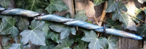 Wand - Hand Carved - Cherry Wood - Wizard - Witch - Pagan - Magic - Metaphysical - Picture 5 of 17